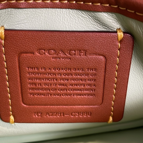 Coach Pillow Tabby 18 in Pale Pistachio - Picture 3 of 17